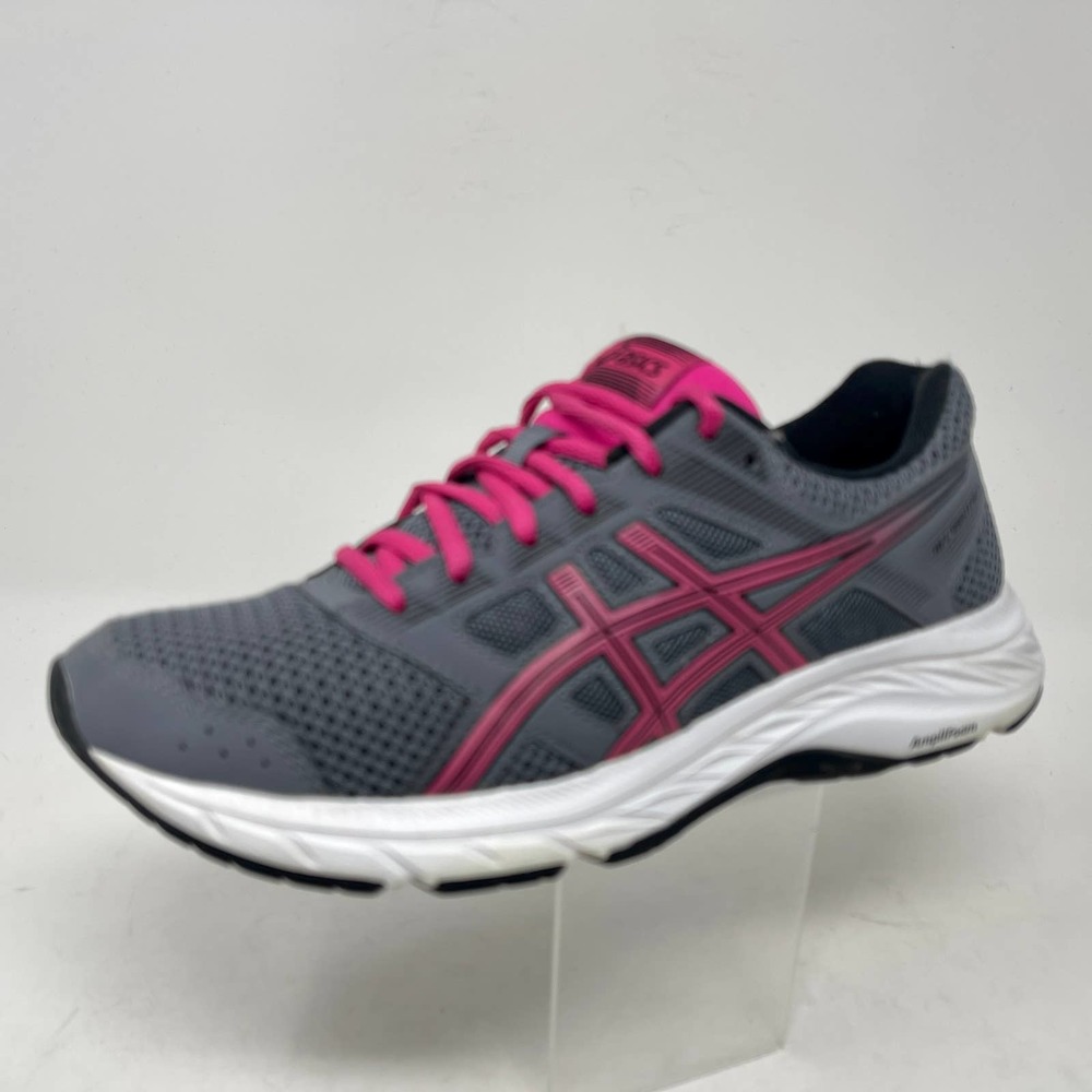 Asics Gel Contend 5 Sneakers Womens 7 1/2 Gray Pink 1144‎ J-6-2